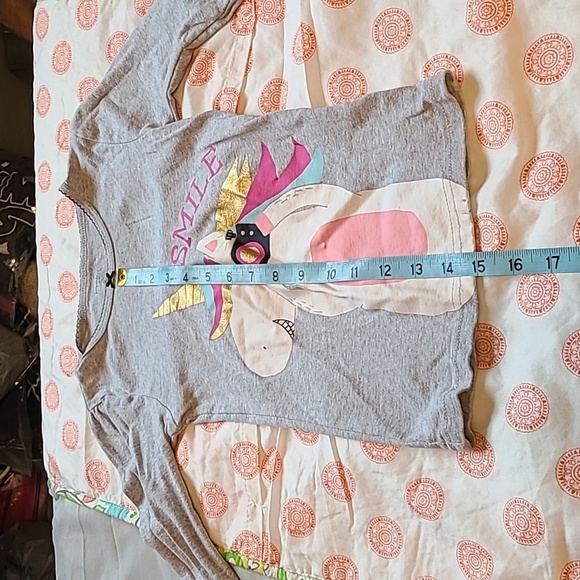 Simple Joy's by Carter girls size 6 unicorn long sleeve t-shirt - Picture 9 of 12